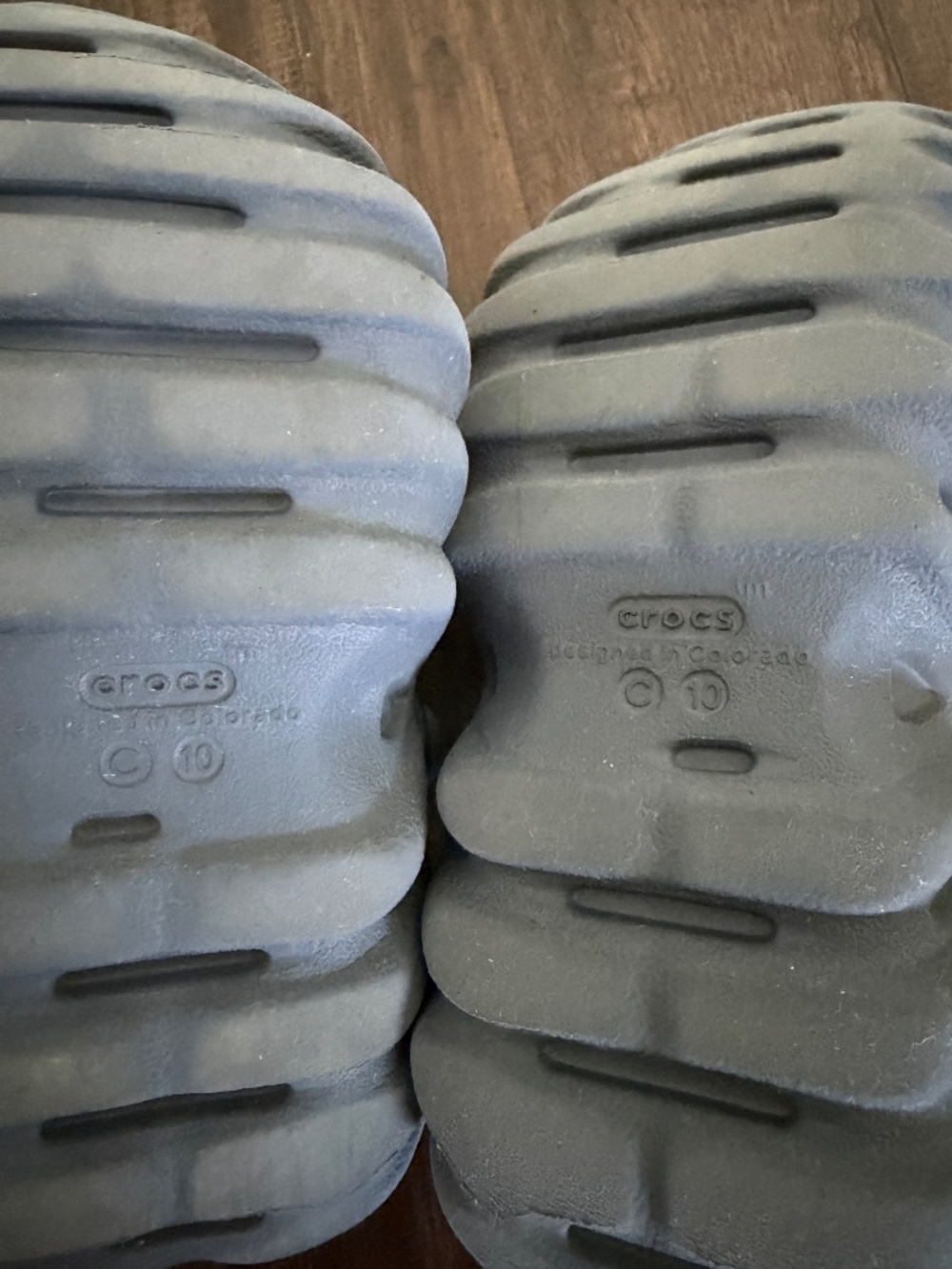 Crocs Kids' Boys Little Kid Echo Clogs Charcoal Gray Size C 10 - Picture 7 of 8